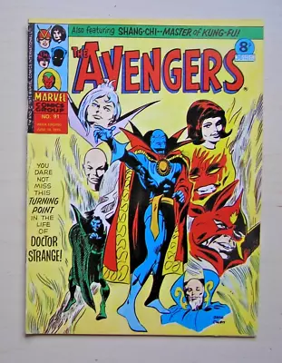 Buy The Avengers #91 - Uk Marvel Comics - Doctor Strange - 1975 (fn-) • 2.95£
