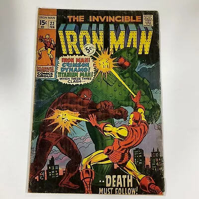 Buy Iron Man 22 1970 Marvel VG Very Good 4.0  • 11.66£