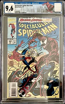 Buy The Spectacular Spider-Man #202 CGC 9.6 NM+ White Pages • 46.60£