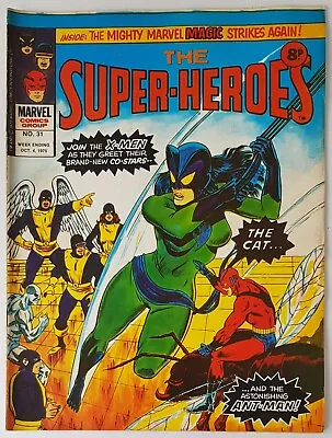 Buy The Super-heroes #31, Marvel Uk Comics 1975, The Cat, Giant Man Reprints Begin • 4.99£