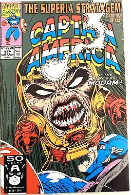 Buy Captain America. # 387. 1st Series. July 1991.  Ron Lim-cover. Vfn 8.0 • 3.19£