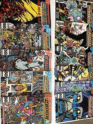 Buy CRISIS ON INFINITE EARTHS Lot Of 11 DC Comic Books - #1-8 & 10-12 VFNM Copies • 69.12£