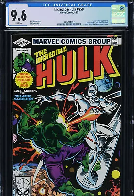 Buy INCREDIBLE  HULK #250- CGC-9.6, WP - Hulk Vs Silver Surfer - Giant-size • 112.61£