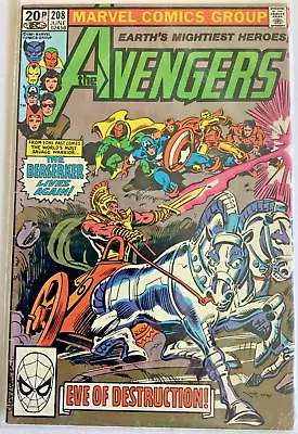 Buy Avengers #208 Fine-  Bronze Age 1981 • 0.99£