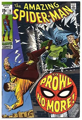 Buy AMAZING SPIDER-MAN #79 FA, Stan Lee, J. Buscema, Marvel Comics 1969 Stock Image • 7.77£