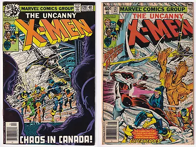 Buy Uncanny X-Men LOT (2) # 120 & 121 Marvel Comic Book First App Alpha Flight - A • 124.25£