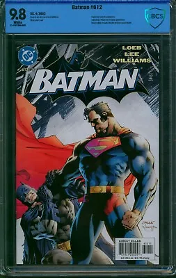 Buy Batman #612 🌟 CBCS 9.8 🌟 Vs. Superman! Jim Lee Hush DC Graded Comic 2003 • 84.65£