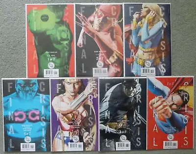 Buy Final Crisis #1-7 Set..grant Morrison/jg Jones..dc 2008 1st Print.vfn+.2,3,4,5,6 • 29.99£