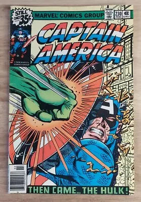Buy Captain America #230 - Newsstand - Marvel (1979) Iconic Cover Hulk Vs. Cap! • 21.75£