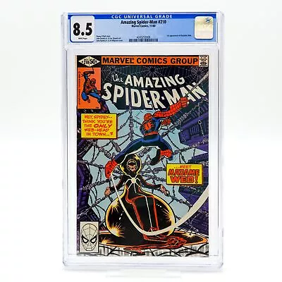 Buy Marvel Amazing Spider-Man 210 CGC 8.5 Major Key Madame Web 1980 O'Neil Romita Jr • 116.48£