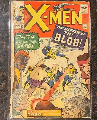 Buy Uncanny X-Men #7 🔥🔑 1964 Key Marvel 2nd Appearance Of The Blob 1st Cerebo • 62.13£