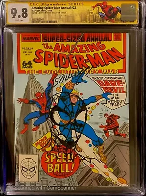 Buy Amazing Spider-Man Annual #22 CGC 9.8 SS Signed Sketched Mark Bagley Key Issue!! • 465.19£