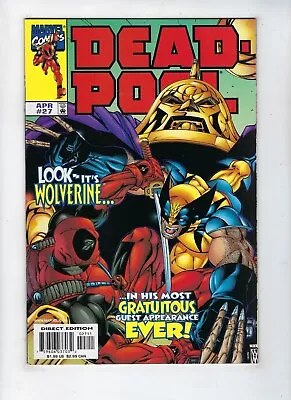 Buy Deadpool # 27  Marvel Comics Wolverine Appearance High Grade APR 1999 NM • 6.95£