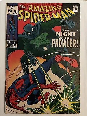Buy Amazing SpiderMan #78 1st Prowler Hobie Brown Marvel 1969 Miles Morales Punk FN+ • 135.91£