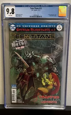 Buy Teen Titans #12 (DC Comics 2017) CGC 9.8 White Pages WP (1st Batman Who Laughs) • 291.23£