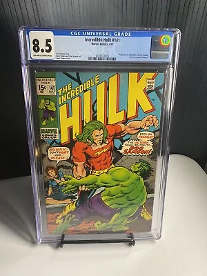 Buy Incredible Hulk 141 - CGC 8.5 - KEY - 1st Doc Samson (Leonard Samson) - 1971 • 279.57£