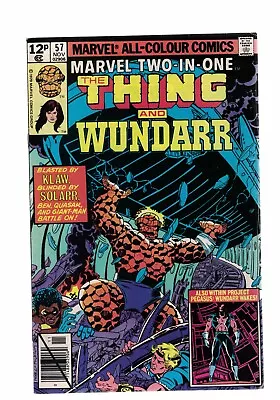 Buy Marvel Comics Marvel TWO IN ONE The Thing & Wundarr No. 57 Nov 1979 12p • 4.99£