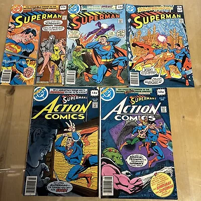 Buy Superman Issue #331, 334, 338, 493, 491 1979 DC Comics Vintage Bundle 5 Issues • 19.95£