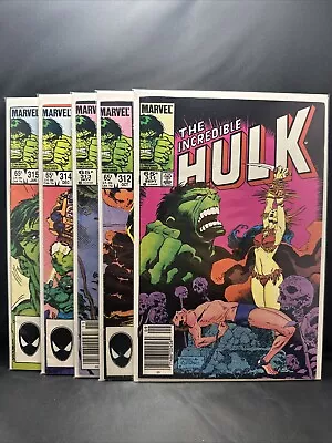 Buy INCREDIBLE HULK Lot #’s 311 312 313 314 315 MARVEL (A17-7) • 14.75£