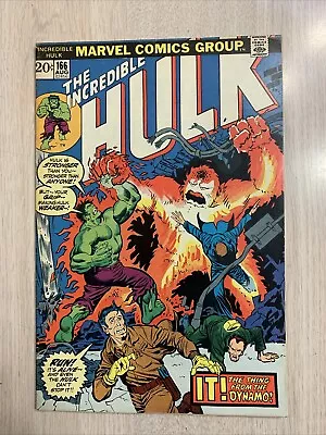 Buy Incredible Hulk 166 Vf- 1973 Hawkeye Ist Zzzax • 23.30£