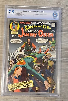 Buy Superman's Pal Jimmy Olsen #134 First Appearance Darkseid DC Comics CBCS 7.5 • 271.81£