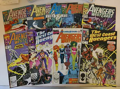 Buy 9 Issues Of Marvel's West Coast Avengers Vol 2 - Good • 10£