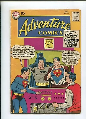 Buy Adventure Comics #275 (4.5) 1960 Origin Of Batman & Superman Teamup • 38.75£