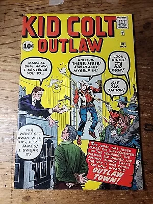 Buy Kid Colt Outlaw Issue 101 1961 Stan Lee Kirby Marvel Silver Age Cowboy Comic • 98.02£