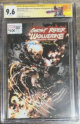 Buy GHOST RIDER/WOLVERINE Weapons OF Vengeance Omega #1 CGC 9.6 Clayton Crain Signed • 213.57£