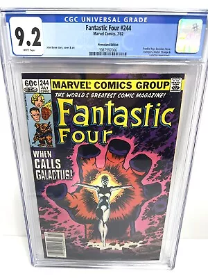 Buy Fantastic Four #244 CGC 9.2 Newsstand Edition Frankie Raye Becomes Nova Comics • 77.65£