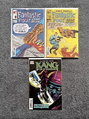 Buy Marvel Fantastic Four Grand Design #1-2 & Kang The Conqueror #1 Comic Lot • 12£