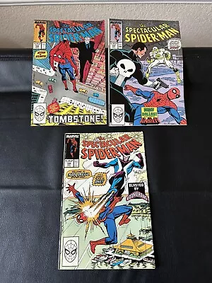 Buy Spectacular Spider-Man 142 143 144 Marvel Comics Tombstone & The Punisher • 15.52£