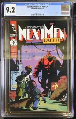 Buy (1993) John Byrne's NEXT MEN #21 CGC 9.2 1st Full Color Appearance HELLBOY! • 132.02£