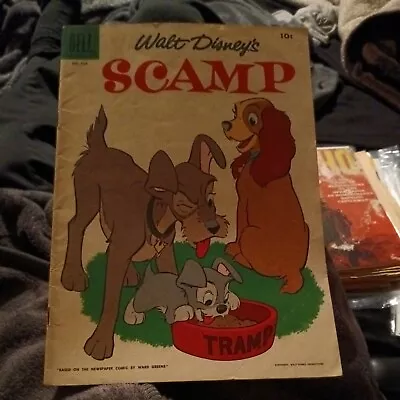 Buy Walt Disneys Scamp Four-Color 703 (#1) Dell Publishing 1956 Silver Age Key Comic • 12.13£