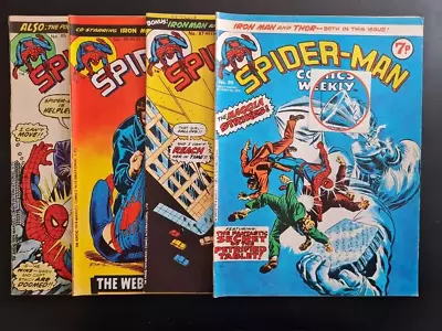 Buy Spider-man Comics Weekly #85 #86 #87 #89 Marvel Uk Weekly 1974 • 1.99£