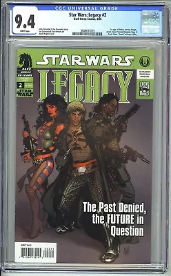 Buy STAR WARS LEGACY #2 1st Printing CGC 9.4 NM Adam Hughes Darth Talon 2006 WP • 19.41£