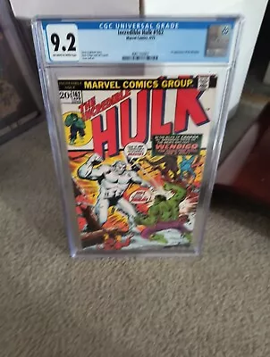 Buy Incredible Hulk # 162 CGC 9.2 OW/W (Marvel, 1973) 1st Appearance Of Wendigo • 318.41£