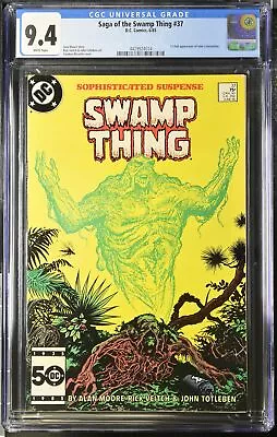 Buy Saga Of The Swamp Thing #37 - D.C. Comics 1985 CGC 9.4 1st Full App Constantine • 263.27£