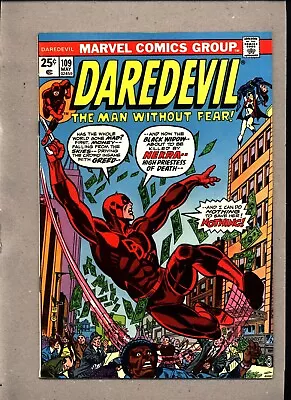 Buy Daredevil #109_may 1974_very Fine+_black Widow_ Beetle Strikes By Night ! • 5.50£