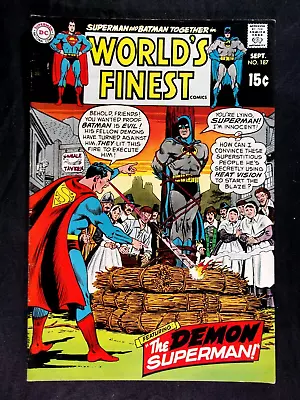 Buy World's Finest #187 VF 7.5 Batman, Superman Green Arrow 1969 • 23.29£