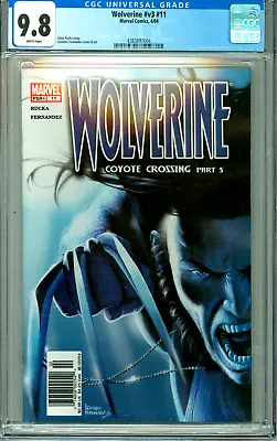 Buy WOLVERINE 11 CGC 9.8 WP Non-Circulated CGC CASE Modern Age MARVEL COMICS 2004 • 117.16£