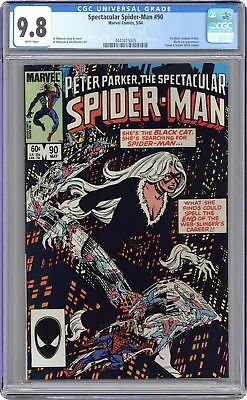 Buy Spectacular Spider-Man Peter Parker #90D CGC 9.8 1984 4441015005 • 182.50£