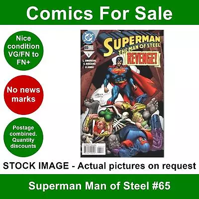 Buy DC Superman Man Of Steel #65 Comic - VG/FN+ 01 March 1997 • 3.49£