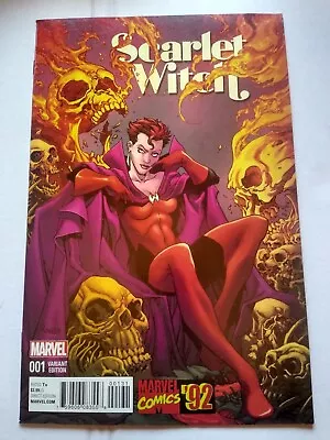 Buy Marvel Comics Scarlet Witch 1 Marvel Comics 92 Variant 1:20 Cover 2016 • 29.99£