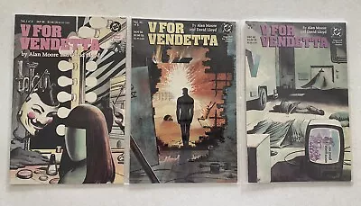 Buy V For Vendetta #1, #3, And #4 DC Comics 1988 Unread NM • 17.08£