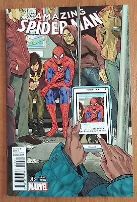 Buy Amazing Spiderman #16 - Marvel Comics Variant Cover 1st Print 2014 Series • 6.99£