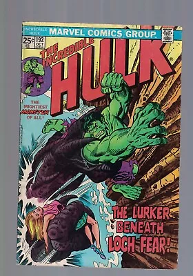 Buy Marvel Comics  The Incredible Hulk Vol. 1  No. 192 October 1975 25c USA • 9.99£
