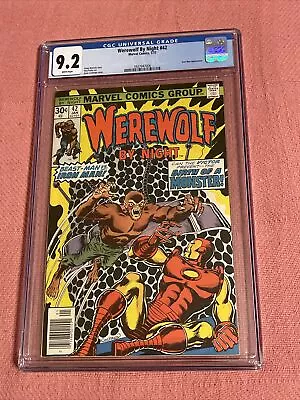 Buy Werewolf By Night #42 CGC 9.2 White Pages, Iron Man Appearance, Marvel! • 132.02£