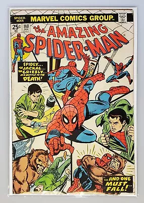 Buy Amazing Spider-Man 140, (1975), 1st App Gloria Grant, Origin Grizzly VG/VG+ • 6.52£