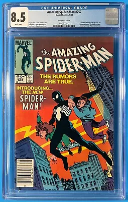 Buy Key Issue; First Black Spider-Man Suit In Series; Amazing Spider Man 252 Cgc8.5 • 135.91£